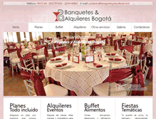 Tablet Screenshot of banquetesyalquileres.com